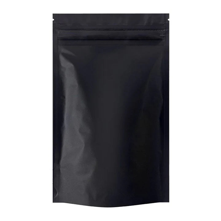 1 Ounce (28g) Single Seal Mylar Bags Black/Black