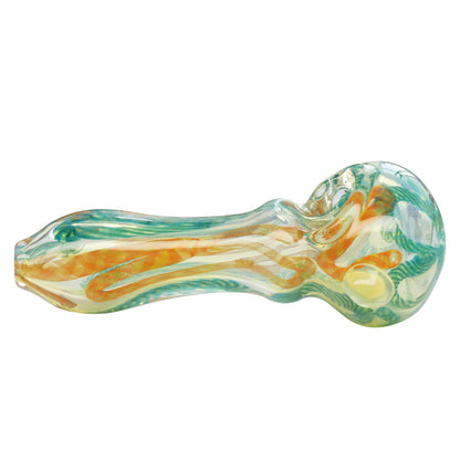 Lush Greenery Glass Spoon Pipe