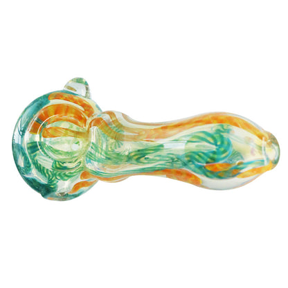 Lush Greenery Glass Spoon Pipe