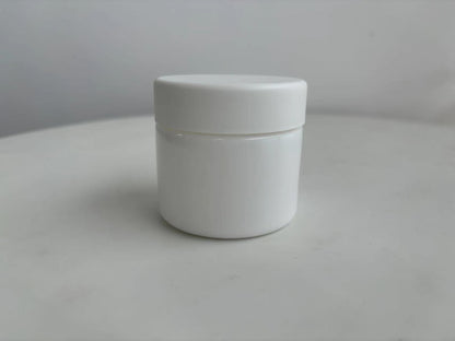 3.5g Matte White (1/8th Ounce) Glass Jars