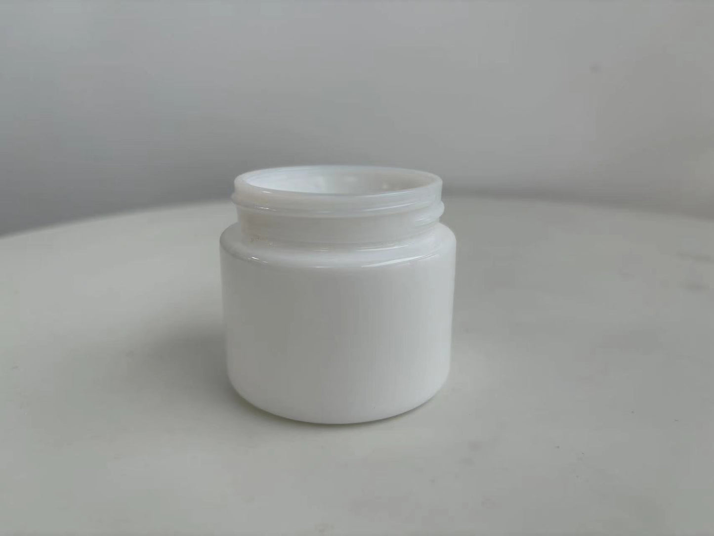 3.5g Matte White (1/8th Ounce) Glass Jars