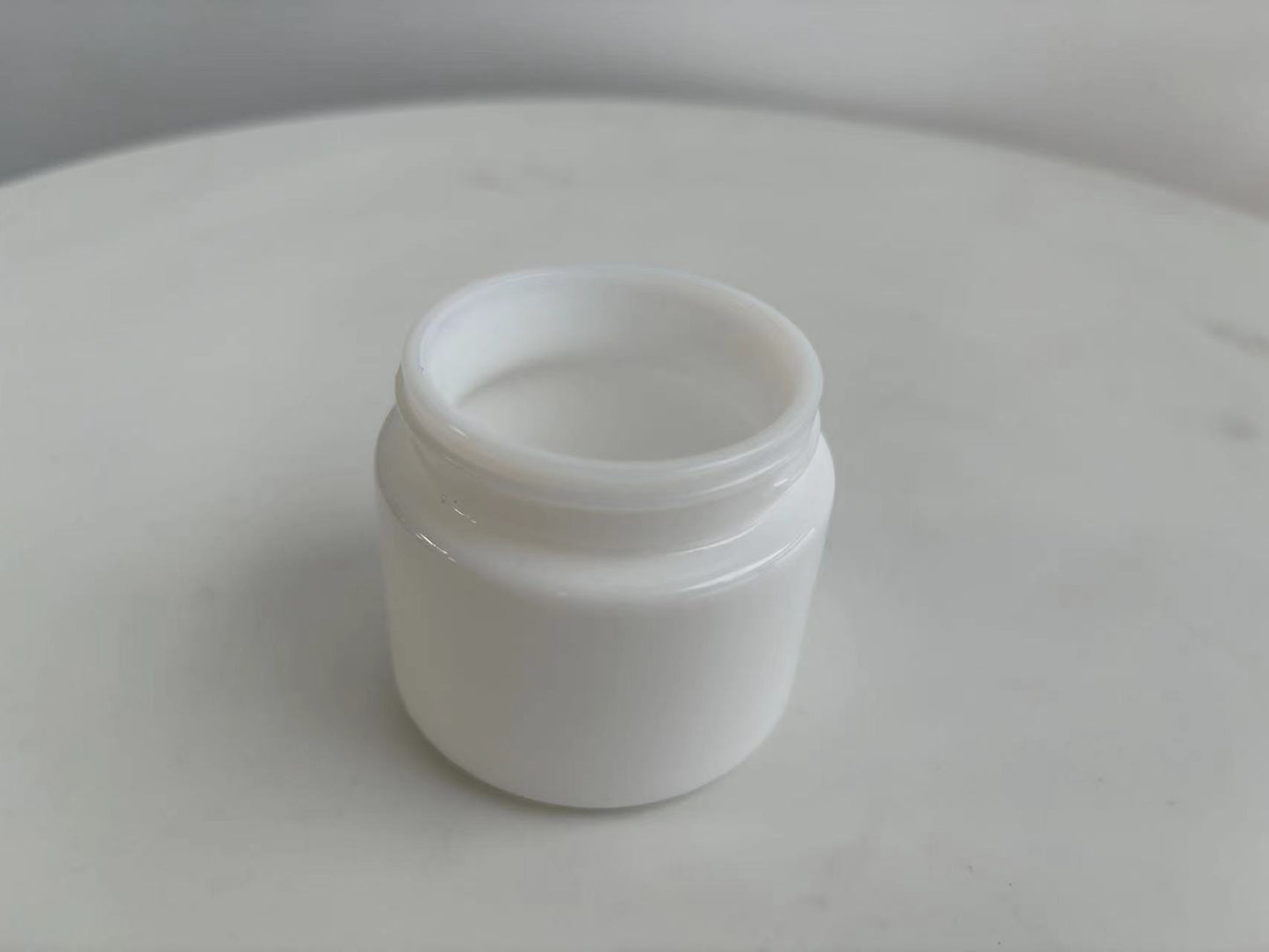 3.5g Matte White (1/8th Ounce) Glass Jars