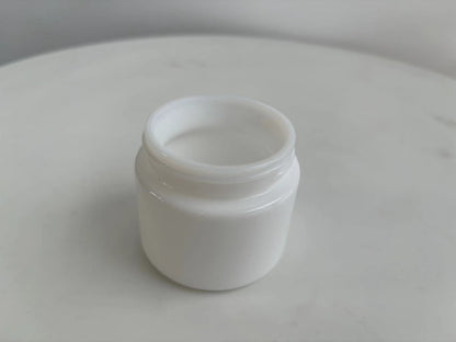 3.5g Matte White (1/8th Ounce) Glass Jars