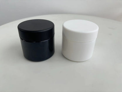 3.5g Matte White (1/8th Ounce) Glass Jars