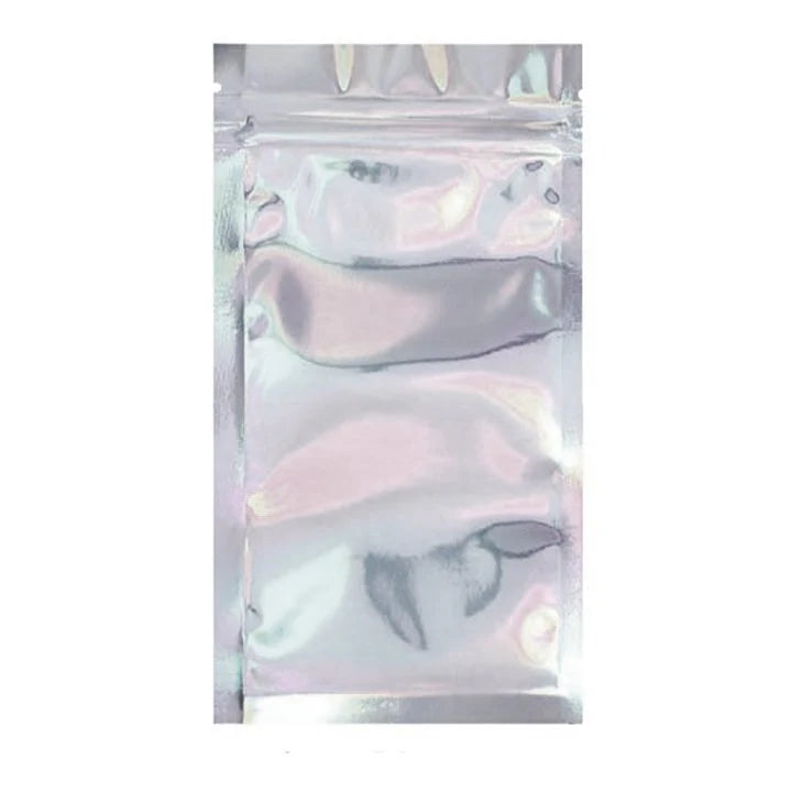 Half Ounce (14g) Single Seal Mylar Bags Silver/ Clear