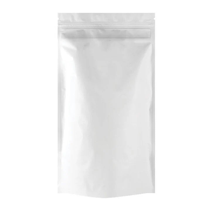 Mini Eighth Ounce (2g-3.5g) Single Seal Mylar Bags White / Clear